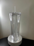 24oz Double Wall Tumbler w/ Straw