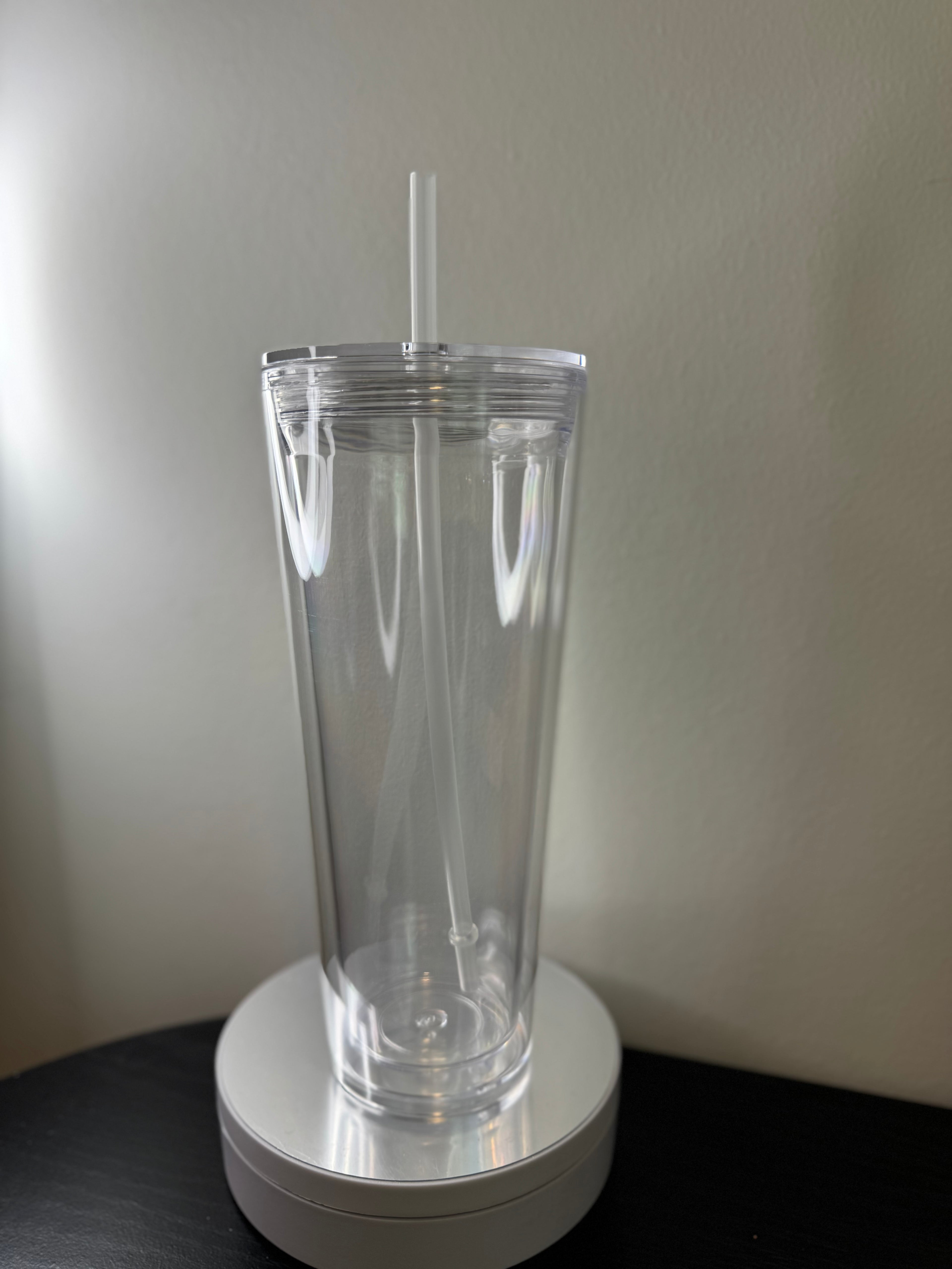 24oz Double Wall Tumbler w/ Straw